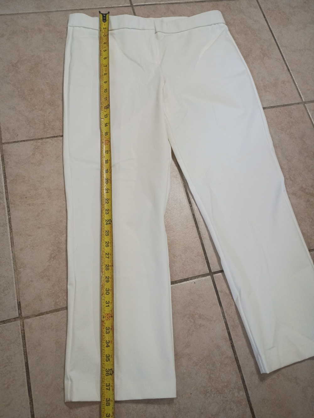 Amanda & Chelsea Off-White Straight-Leg Dress Trousers - Picture 5 of 8